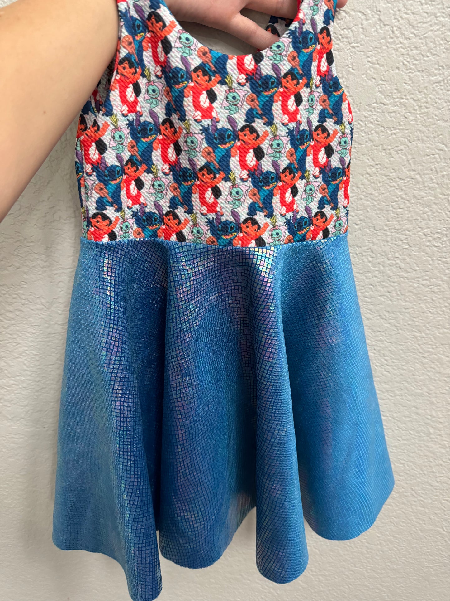 Blue dress + gift outfit