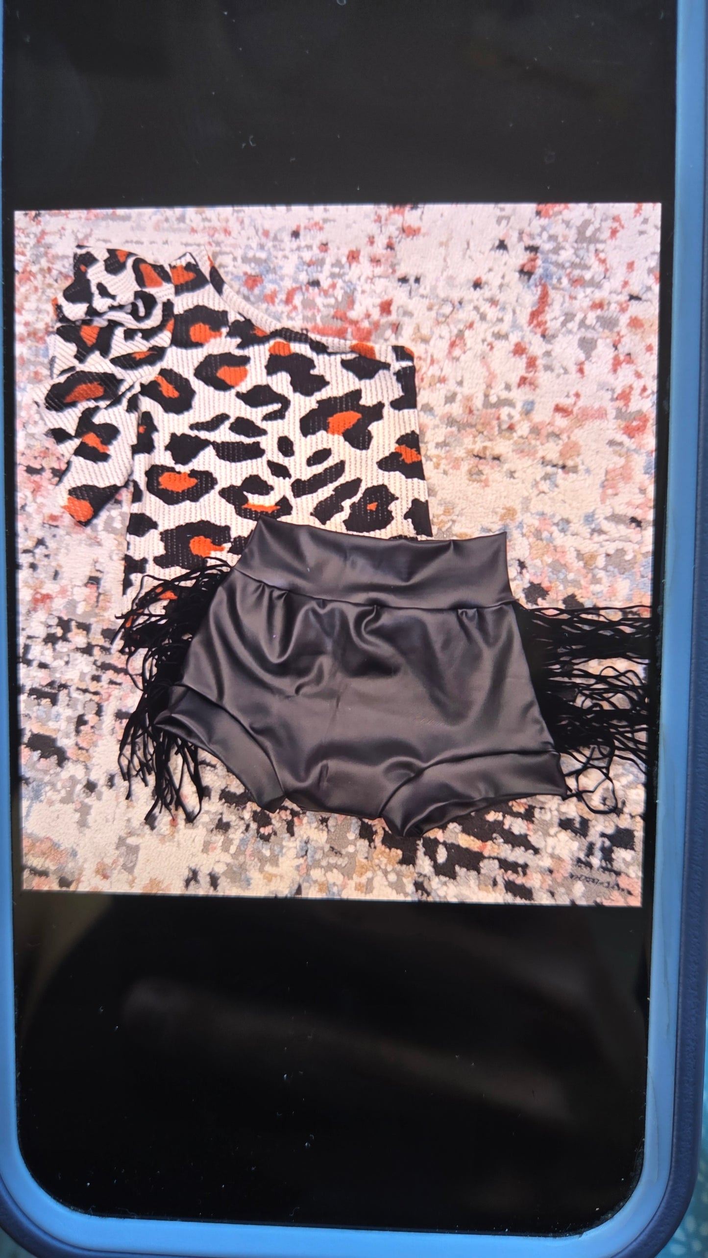 Cheetah with leather bummies size 3/4
