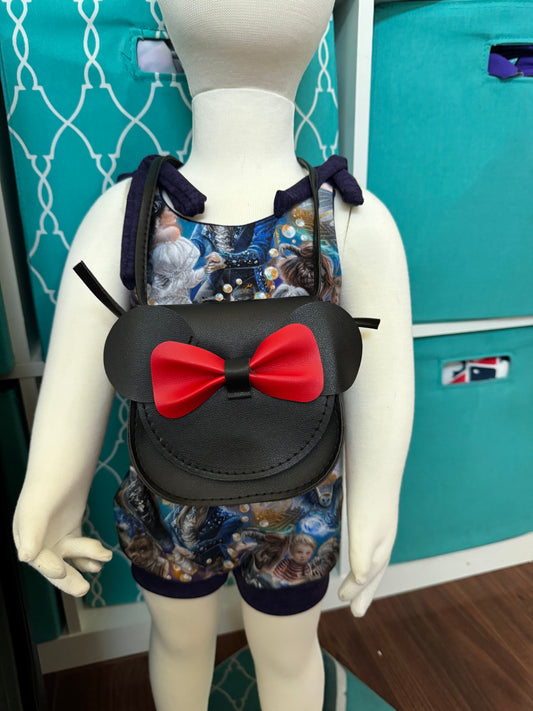 Black mouse purse