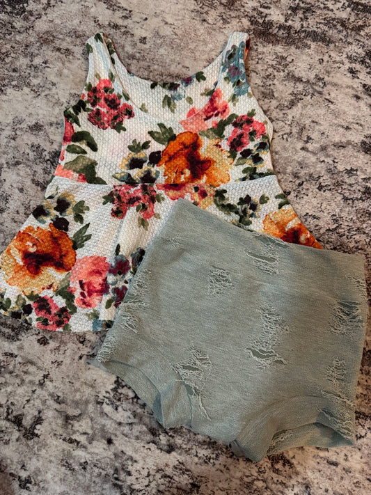 Cheetah + floral set size 6
